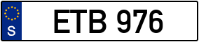 Trailer License Plate